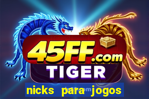 nicks para jogos de tiro